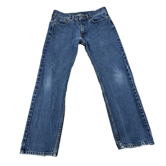Levi's Other - Levi's 505 Regular Fit Blue Denim Jeans Men's 33x30 (Actual 33x29) Medium Wash